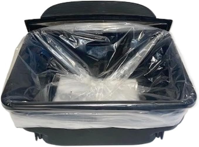 100-Count Waste Drawer Liners for Automatic Self-Cleaning Litter Boxes, Compatible with Robot Models 3 & 4, 9-11 Gallon Capacity, Clear for Easy Monitoring