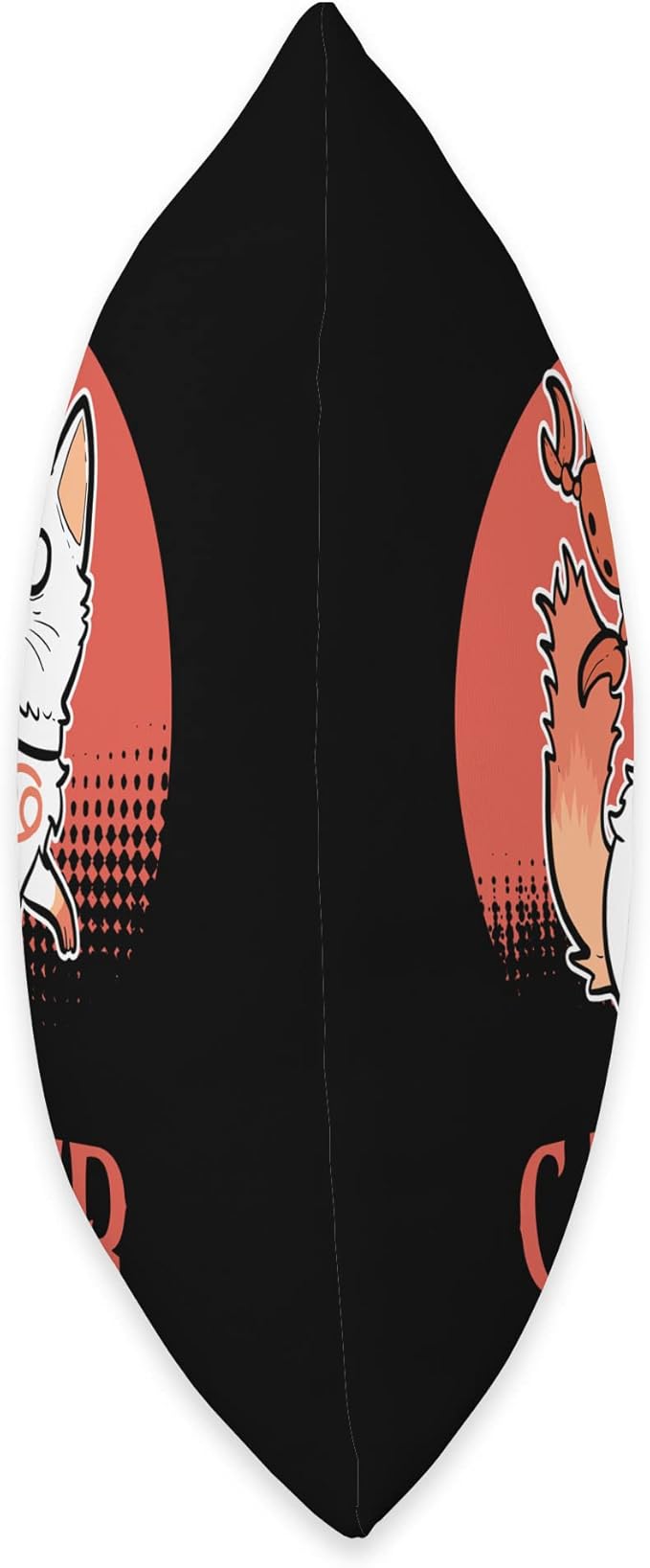 Cancer Zodiac Cat Owner Kawaii Chibi Anime Figure Kitten Throw Pillow