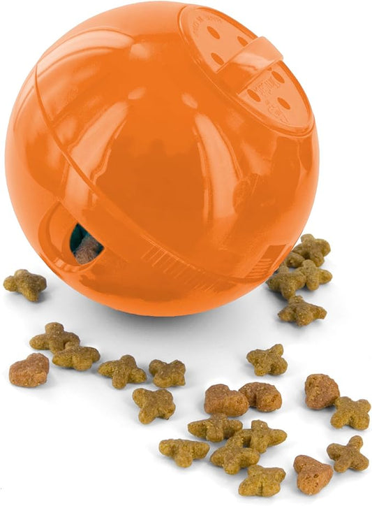 PetSafe Slimcat Feeder Ball - Interactive Game for Your Cat - Fill with Food and Treats - Orange