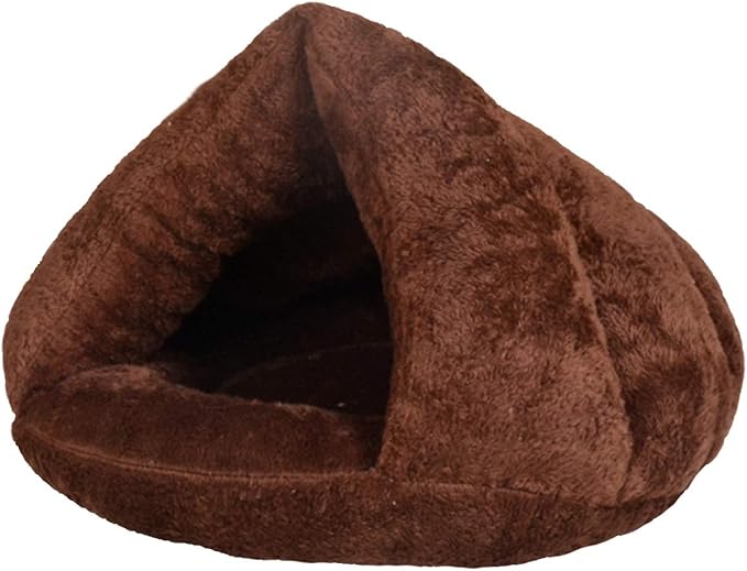 Pet Tent Cave Bed for Small Medium Puppies Kitty Dogs Cats Pets Sleeping Bag Thick Fleece Warm Soft Dog Bed Cuddler Burrow House Hole Igloo Nest Cozy Bed for Cat Puppy