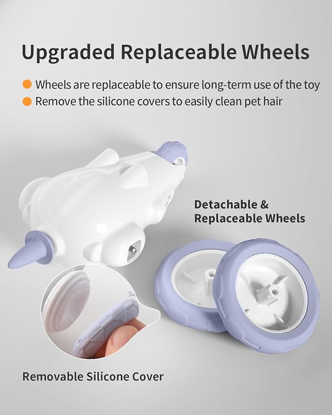 Replacement Wheels for Interactive Mouse Cat Toy