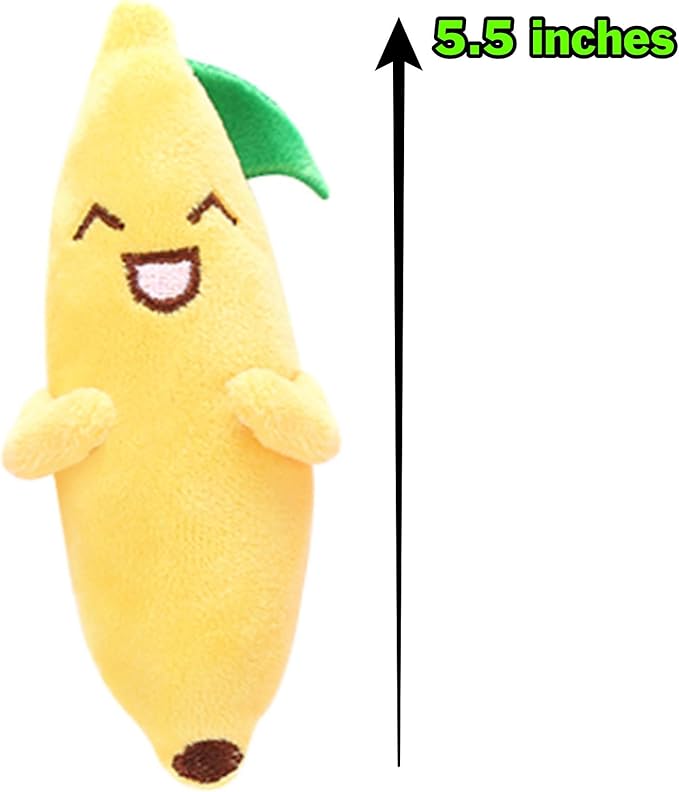 Smokey's Stash Catnip Filled Banana, Avocado, and Smokey Cat Toys with Sisal Mouse and Ball for Cats