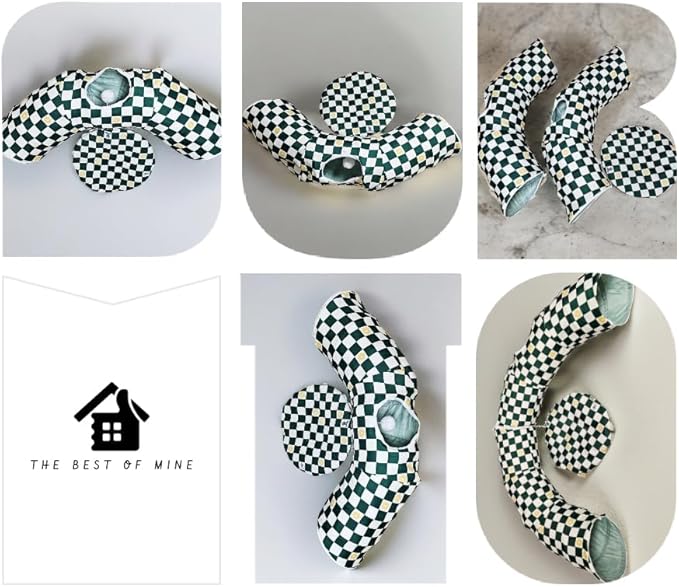 Premium Design Patent, Suitable for Multiple Cats to use at Once, Including cat Toys, cat Tunnel, cat mat, cat Tunnel Bed – Suitable for Small, Medium, and Large Cats. Cat Playground._Flower