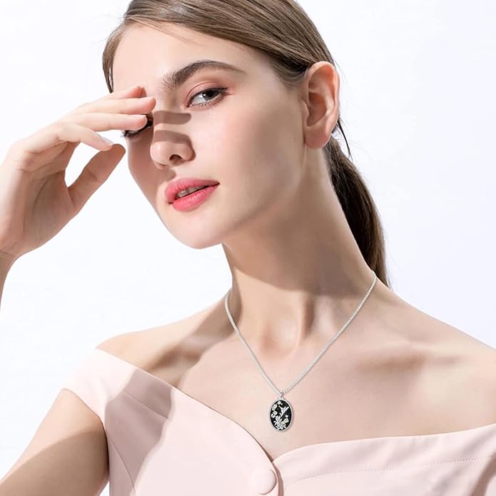 Animal Crystal Urn Necklace For Ashes Sterling Silver Butterfly Dragonfly Bee Phoenix Peacock Hummingbird Fox Angel Wing Pentagram Pentacle Cremation Necklace Heart Teardrop Urn Holder Necklaces For Women Memorial Jewelry