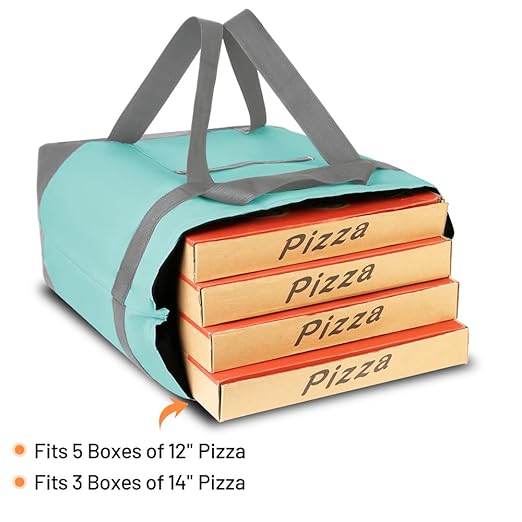 2Pk Insulated Reusable Tote Bag for Grocery Shopping for Women/Men, Pizza/Food Delivery Bag to Keep Food Cold/Hot for Uber Eats/Doordash/Grubub, Cooler bags for Travel/Beach/Picnic, Green