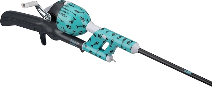 Cat Caster Fishing Pole Toy | Tangle Free, Retractable & Easy to Store. Includes Two Interchangeable Teaser Toys | The Ultimate Gift for Kitty Lovers, Fish Bone