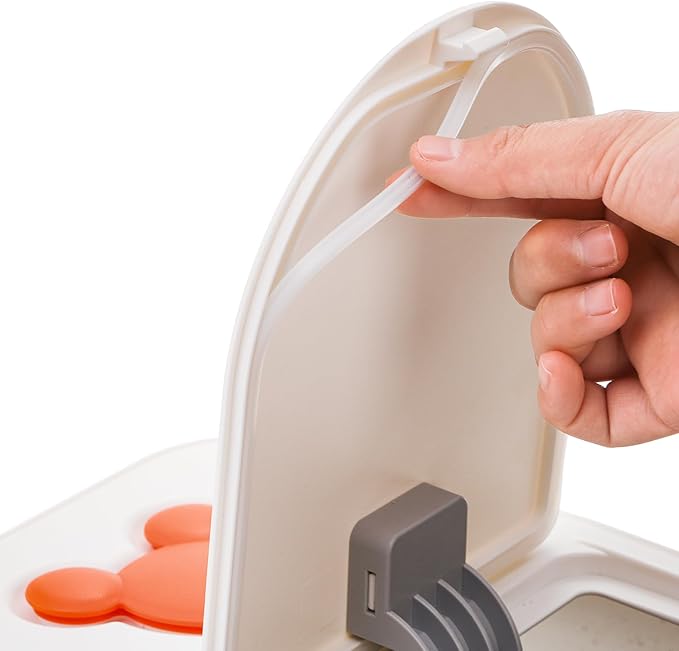 ZEAYEA Dog Foods Storage Container, 7 Lbs Airtight Pet Cat Food Storage Bins with Scoop, Cute Plastic Cereal Rice Container for Keeping Dry Food