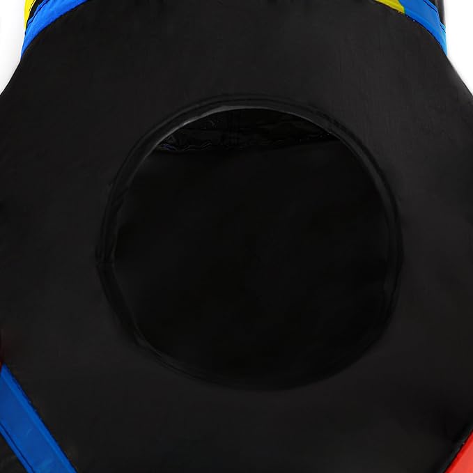 Tempcore Pet Cat Tunnel Tube Cat Toys 3 Way Collapsible, Cat Tunnels for Indoor Cats，Kitty Tunnel Bored Cat Pet Toys Peek Hole Toy Ball Cat, Puppy, Kitty, Kitten, Rabbit Black & Rainbow