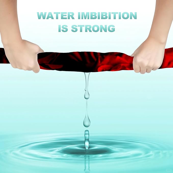 Rose Hand Towels Set, Abstract Red Rose & Black Leaves Polyester Cotton Soft Bath & Kitchen Towels 14x28