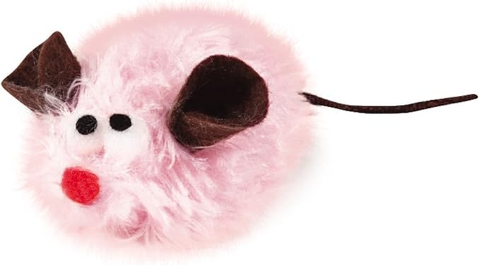 Polyester/Felt Snuggle Mice Cat Toys Canister, 48-Pack