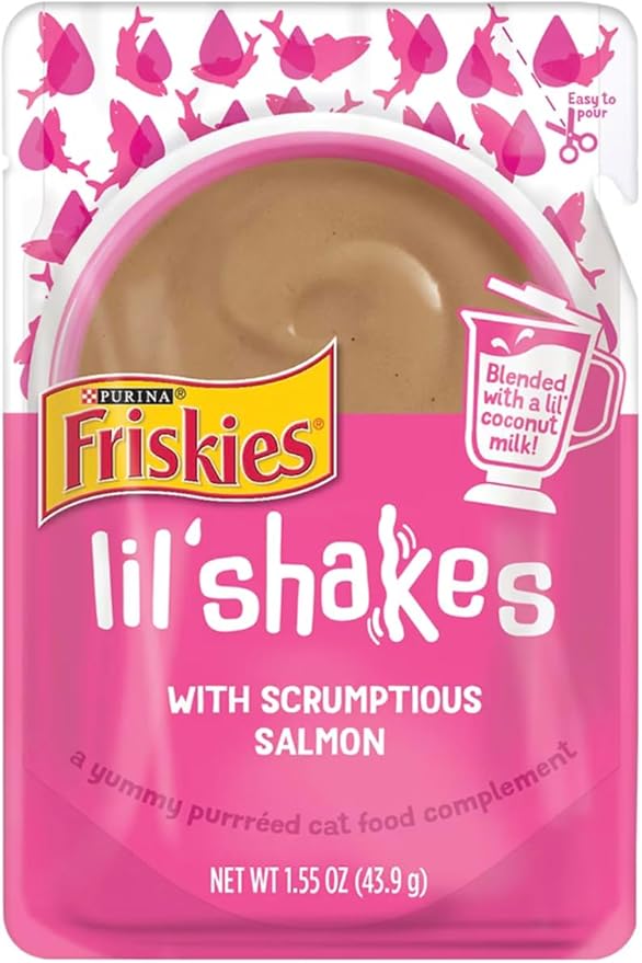 Lil' Shakes for Cats Variety Pack Marv & Milo's Bonito Fish Flakes & Catnip Mouse with 3 Each 1.55oz Pouches of Salmon, Tuna, Chicken, Turkey Flavors