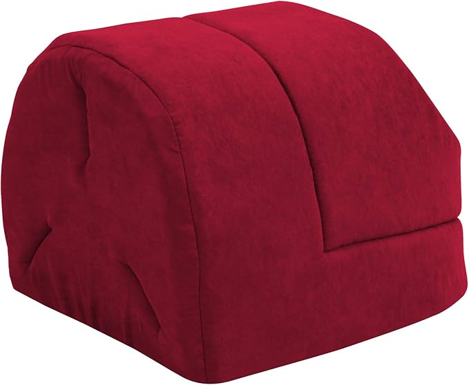 GOOPAWS Cat Cave for Cat and Warming Burrow Cat Bed, Pet Hideway Sleeping Cuddle Cave (Burgundy-2)