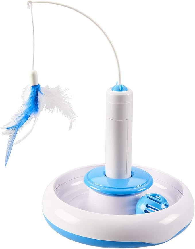 SPOT Spin Around Cat Track 2-in-1 Cat Toy, Multi (52120)