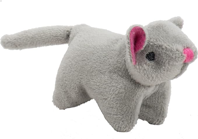 HuggleKats Cat Toys - Kitten Toys, Catnip Toys, Cat Toys for Bored Indoor Cats, Cat Enrichment Toys for Boredom, Perfect for Moving, Exercise, Biting & Chewing - Wee Squooshie Mice (2 Pack)