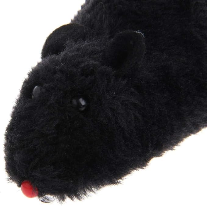 for Cat Teaser Toys Auto Moving Rat Toys Wind Up Mice Cartoon Plush Rat Toys Pet Kitten Interactive Toys Cat Toys for Indoor Cats