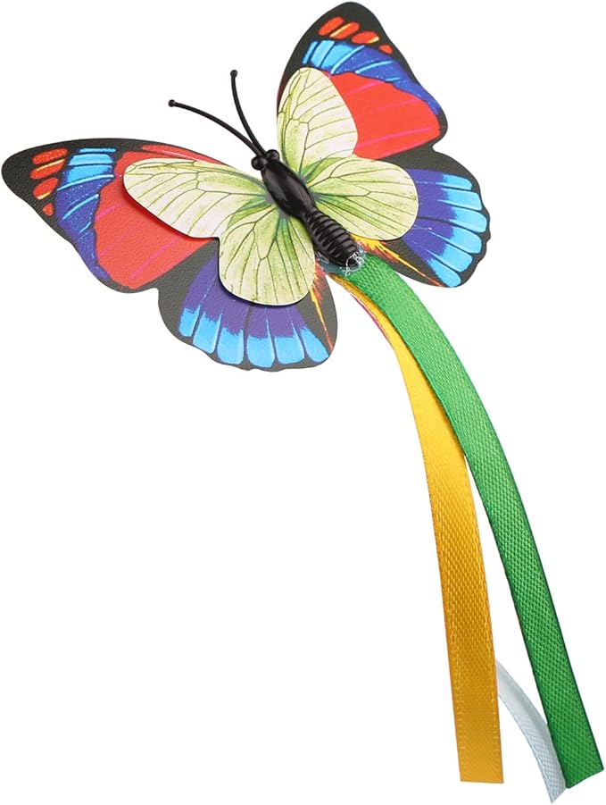 Tyasoleil Cat Toys 3-in-1 Interactive Cat Toys for Indoor Cats,Detachable Bottom Cover Automatic Motion Cat Toys,Rotating Butterfly,Catnip Ball,Retractable Feather (Standard Butterfly)