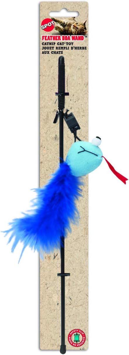 Ethical Feather Boa Toy with Wand and Catnip Cat Toy