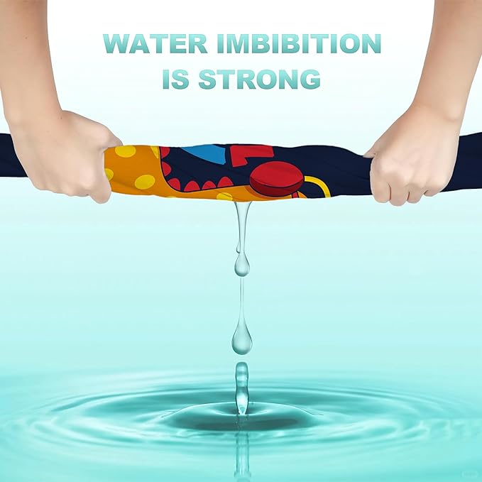 Cute Dino 2 Pack Hand Towels for Bath,Cartoon Dinosaur Decorative Towels Highly Absorbent Soft Towels for Bathroom Beach Kitchen Spa Gym Face Towel 14x28 Inch