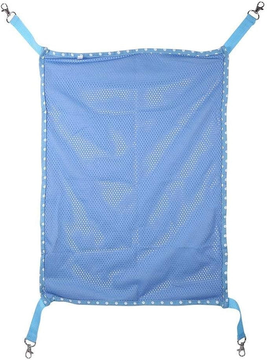 HEEPDD Cat Cage Hammock, Summer Breathable Mesh Hanging Bed Soft Pet Rest Sleepy Pad for Cats Puppy Ferrets Rabbits Other Small Animals(Blue L) Mice & Animal Toys