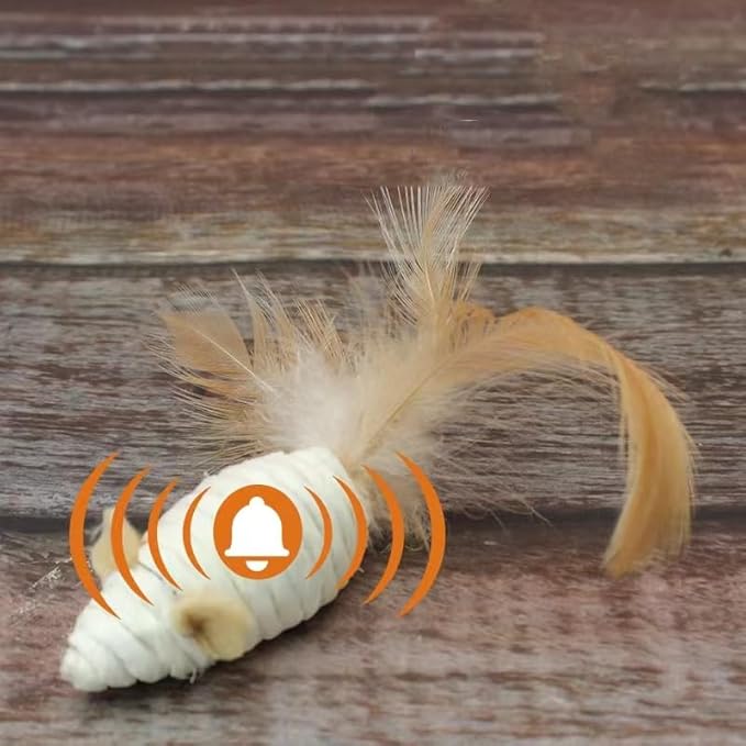 MEETCARE Cat Toy Interactive Toy Mouse Shaped Toy - (3 Pack),Small Breeds (Cat Scratch Paper)