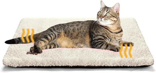 Self Warming Cat Bed Self Heating Cat Dog Mat 29.1 x 18.9 inch Extra Warm Thermal Pet Pad for Indoor Outdoor Pets with Removable Cover Non-Slip Bottom Washable