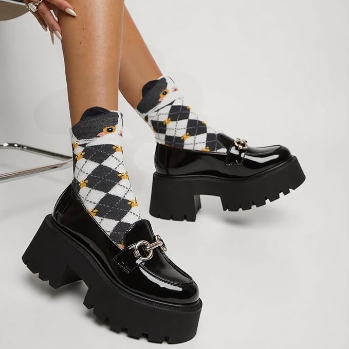 12 Pairs Women's Cat Socks, Cute Animal Ankle Socks, Funny Novelty Gifts for Cat Lovers