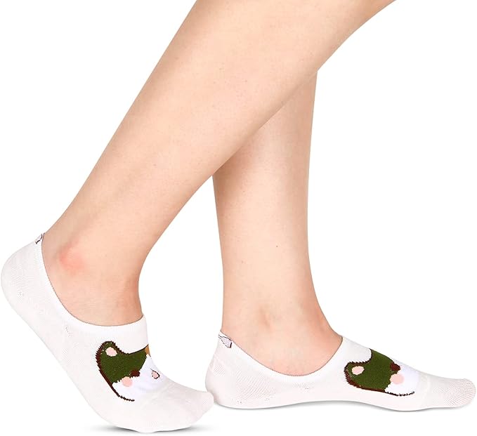 Benefeet Sox Womens Girls Cute No Show Liner Socks Non Slip Funny Patterned Low Cut Socks Novelty Cotton Loafer Footies Sock