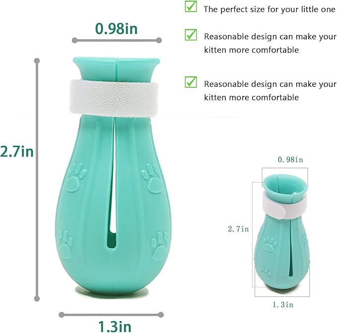 Anti-Scratch Silicone cat Shoes,Cat Claw Covers,Adjustable Multifunctional Anti-Bite Shower net Bag，Cat Grooming Mesh Bag, Pet Medical Shoes,Cat Bathing Bag (Grey)