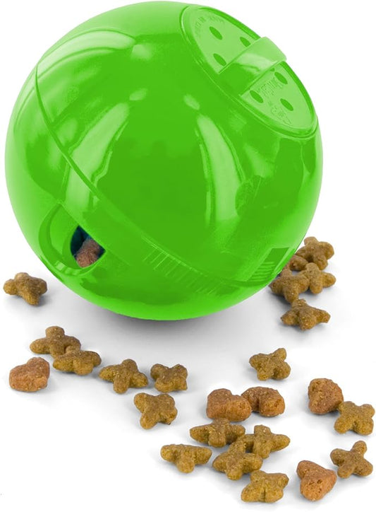 PetSafe Slimcat Feeder Ball - Interactive Game for Your Cat - Fill with Food and Treats - Green