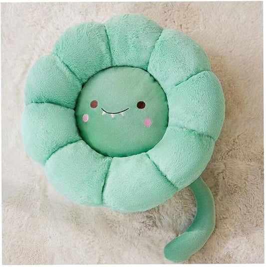 Cat Nest Flower Shape Cat Sofa Bed Cute and Comfortable Pet Cat House Thickened Non-Slip Soft Pet Bed Suitable for Small Cats and Dogs (L,Green)