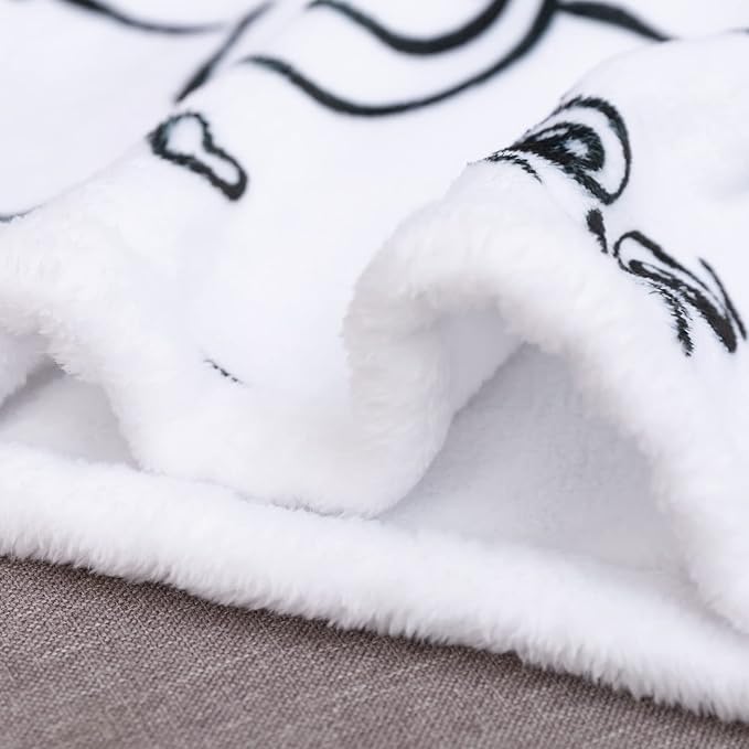Sviuse Cat Blanket Cat Gifts for Cat Lovers Soft Flannel White Cats Pattern Throw for Girls Women Kids (50" X 60", Cat 7)
