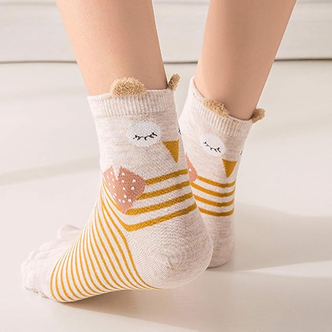 Benefeet Sox Funny Toe Socks Women Five Finger Socks Girls Cute Toe Seperated Cotton Socks Running Athletic Christmas Gifts