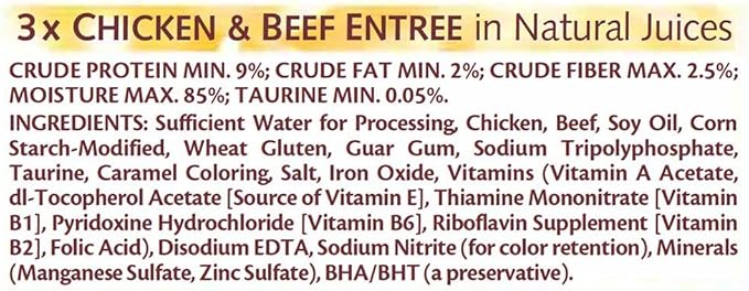 WHISKAS PURRFECTLY Chicken Variety Pack Wet Adult Cat Food 3 Ounces (Four 10-Count Boxes)