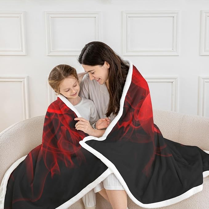 Gaming Throw Blanket Kids Gamer Red Gamepad Sherpa Blanket for Bed Sofa Couch Boys Girls Teens Video Game Room Decor Fleece Blanket Soft Gaming Console Plush Fuzzy Blanket All SeasonBaby 30"x40"