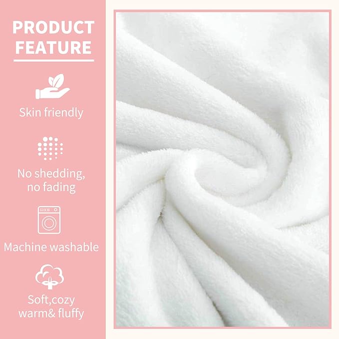 Cherries Blanket Gifts for Women Girls Mom Kids Adults Teen Birthday Christmas Valentine Present Pink Cherry Fruit Theme Decor Home Bedroom Living Room Sofa Couch Soft Cozy Plush Fleece Throw 60"x50"