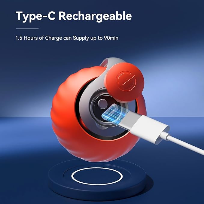 Speedy Sprint Ball Toy for Cat Type-C Rechargeable Interactive Cats Toy 2 Set