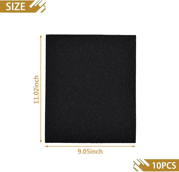 10pcs Dog Nail Scratch Board Sandpaper Replacement 11 * 9 Inch, Emery Dog Sandpaper Scratch Pad Self-Adhesive Sand Paper Dog Scratcher Trim, Nail Care, File Scratch Board for Dog Cat Claw Care
