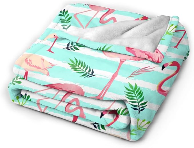 Flamingo Blanket Super Soft Flamingo Throw blanket Warm Cozy Flannel Blankets for Women Kids Adults Gifts 60"X 50"