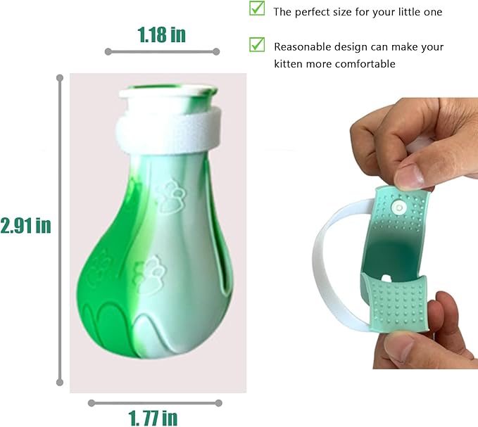 Cat Boots for Cats Only, Adjustable Cat Bathing Gloves,Silicone Cat Claw Covers for Kitten Grooming, Nail Clipping, Nursing Rehabilitation ，Hair Removal(Suitable for Cats 4lbs and Over) B