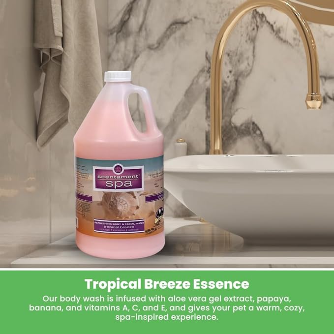 Best Shot Scentament Spa Tropical Breeze Seasonal Facial & Body Wash, 1 Gallon