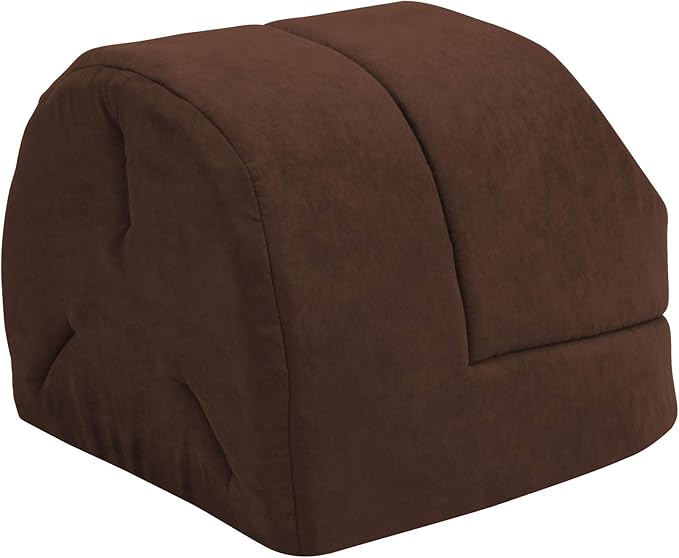 GOOPAWS Cat Cave for Cat and Warming Burrow Cat Bed, Pet Hideway Sleeping Cuddle Cave (Brown-2)