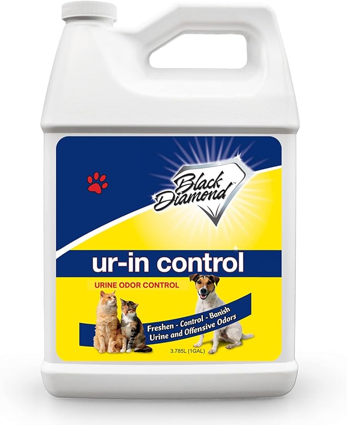 Black Diamond Stoneworks Ur-In for Urine Odors -Works on Pet & Human Smells on Carpet, Furniture, Mattresses, Grout, Pet Bedding & Concrete.1-Gallon