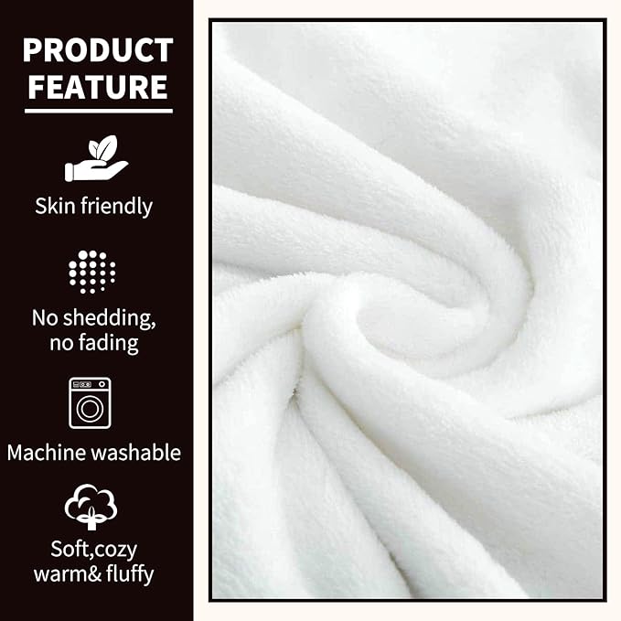 Music Note Blanket Gifts for Women Girls Mom Kids Adults Teen Birthday Christmas Valentine Presents Musical Theme Decor Home Bedroom Living Room Sofa Couch Soft Cozy Plush Fuzzy Flannel Throw 60"x50"