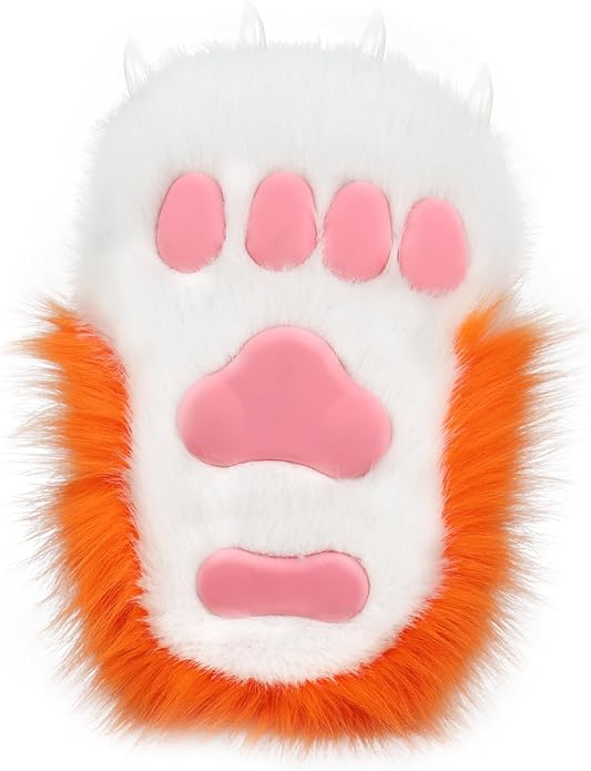 Animal Fuzzy Slippers Bear Cat Wolf Dog Fox Fursuit Feet Paw Claw Shoes Furry Boots Costume Accessories for Adult Kids