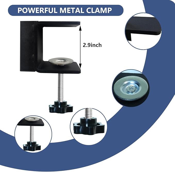 31" Dog Grooming Arm with Clamp – Adjustable Dog Grooming Table Arm Customizable Height for Small & Medium Dogs, with Grooming Loop Noose & Two No-Sit Haunch Holder Restraint, Black