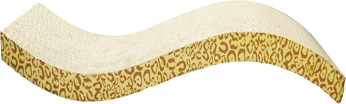 Catit Cat Scratcher with Catnip, Animal Print S-Chaise, 52418