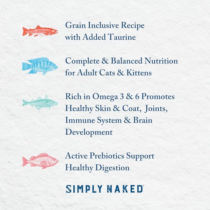 Wild Acadian Redfish Cat Food | No Chicken or Other Animal by-Products | Rich in Omega 3 & 6 Fatty Acids | Sustainably Sourced Wild Caught Fish | Made in The USA | 11lb Bag