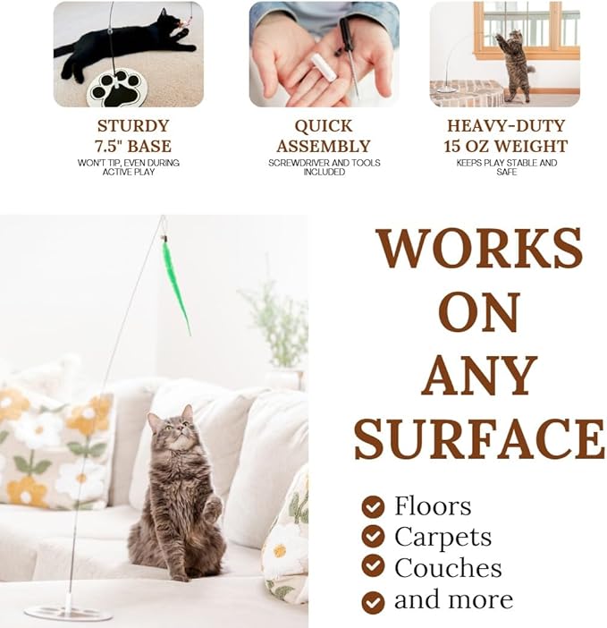 Suction Cup Cat Toy Cat Suction Cup Toy Feather Toy Suction Cup Cat Toy Cat Bird Toy Interactive Bird Simulation Cat Floor Suction Cup Cat Toys for Indoor Cats Bird Cat Toy Bird Toy For Cats feather