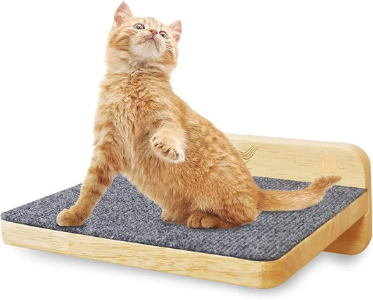 Molly & Nemo Cat Climbing Shelf Wall Mounted,Cat Climbing Step,Wooden Cat Stairway with Felt for Cat Climbing and Playing (Large)