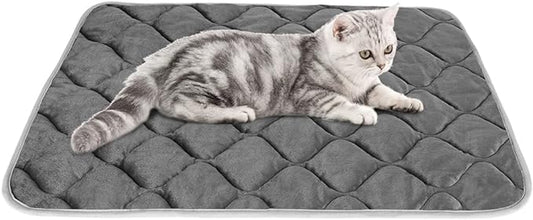 ULIGOTA Self Warming Cat Bed Self Heating Cat Mat Thermal Pet Bed Mat Self-Warming Dog Crate Pad